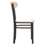 Flash Furniture Wright Natural Wood Seat Dining Chair XU-DG6V5B-NAT-GG