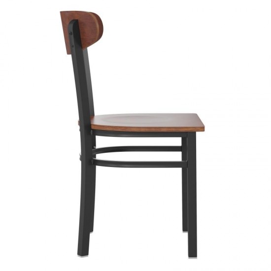 Flash Furniture Wright Walnut Wood Seat Dining Chair XU-DG6V5B-WAL-GG