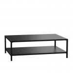 Flash Furniture Brock Black Outdoor Coffee Table XU-T6R60USO-2T-BK-GG