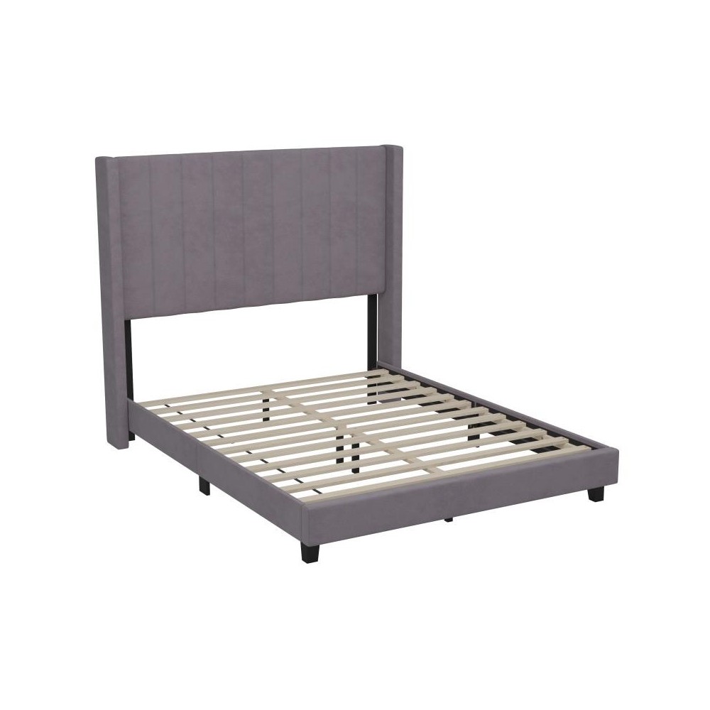 Flash Furniture Bianca Gray Full Platform Bed YK-1079-GY-F-GG