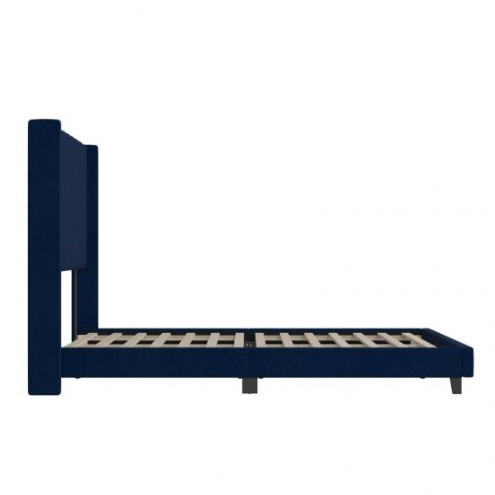 Flash Furniture Bianca Navy King Platform Bed YK-1079-NAVY-K-GG