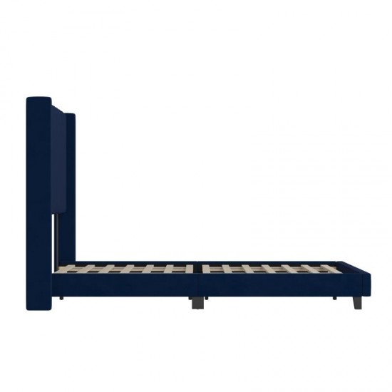 Flash Furniture Bianca Navy Queen Platform Bed YK-1079-NAVY-Q-GG