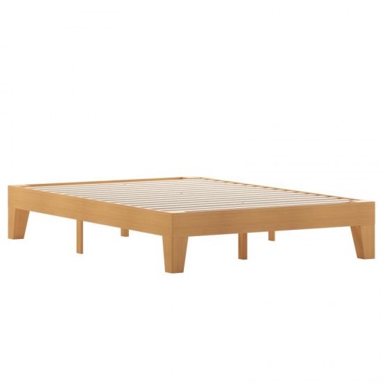 Flash Furniture Evelyn Pine Finish Full Platform Bed YKC-1090-F-NAT-GG