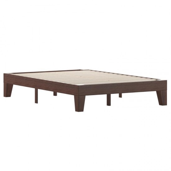 Flash Furniture Evelyn Walnut Full Platform Bed YKC-1090-F-WAL-GG