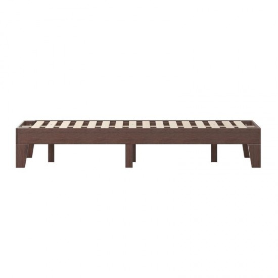 Flash Furniture Evelyn Walnut Full Platform Bed YKC-1090-F-WAL-GG