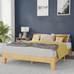 Flash Furniture Evelyn Pine Finish Queen Platform Bed YKC-1090-Q-NAT-GG
