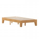 Flash Furniture Evelyn Pine Finish Twin Platform Bed YKC-1090-T-NAT-GG