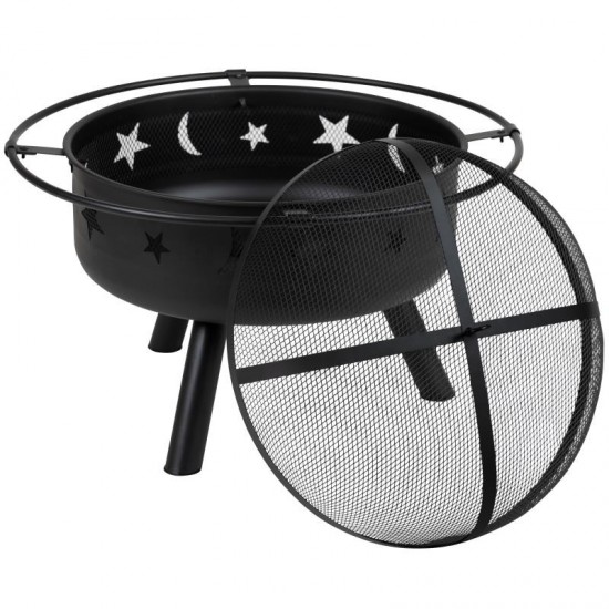 Flash Furniture Chelton 29" Star and Moon Firepit YL-32D-GG
