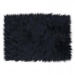 Flash Furniture Chalet Collection Black 2x3 Faux Fur Rug YTG-RGS1917-23-BK-GG