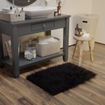 Flash Furniture Chalet Collection Black 2x3 Faux Fur Rug YTG-RGS1917-23-BK-GG