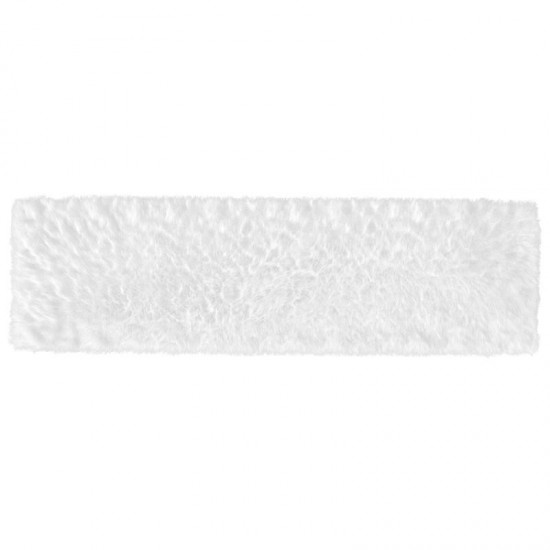 Flash Furniture Chalet Collection White 2x7 Faux Fur Rug YTG-RGS1917-27-WH-GG