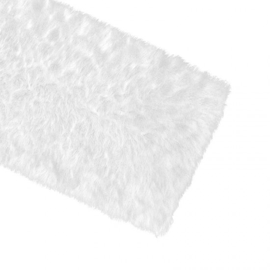 Flash Furniture Chalet Collection White 2x7 Faux Fur Rug YTG-RGS1917-27-WH-GG