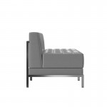 Flash Furniture Gray Leather Lounge Set, 2 PC ZB-IMAG-MIDCH-2-GY-GG