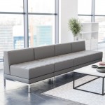 Flash Furniture Gray Leather Lounge Set, 4 PC ZB-IMAG-MIDCH-4-GY-GG