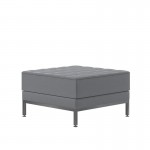 Flash Furniture HERCULES Imagination Gray Leather Ottoman ZB-IMAG-OTTOMAN-GY-GG