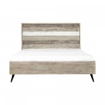 Bridges King Platform Bed in Two Tone Acacia Wood