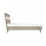 Bridges King Platform Bed in Two Tone Acacia Wood