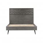 Makena Queen Platform Bed Frame in Grey Acacia Wood