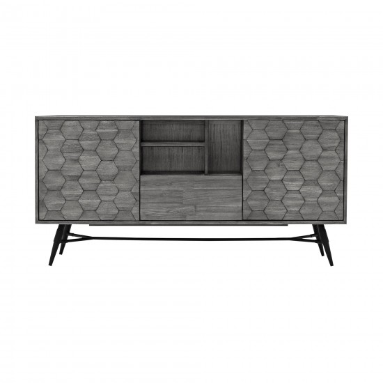 Makena Sideboard Buffet in Grey Acacia Wood