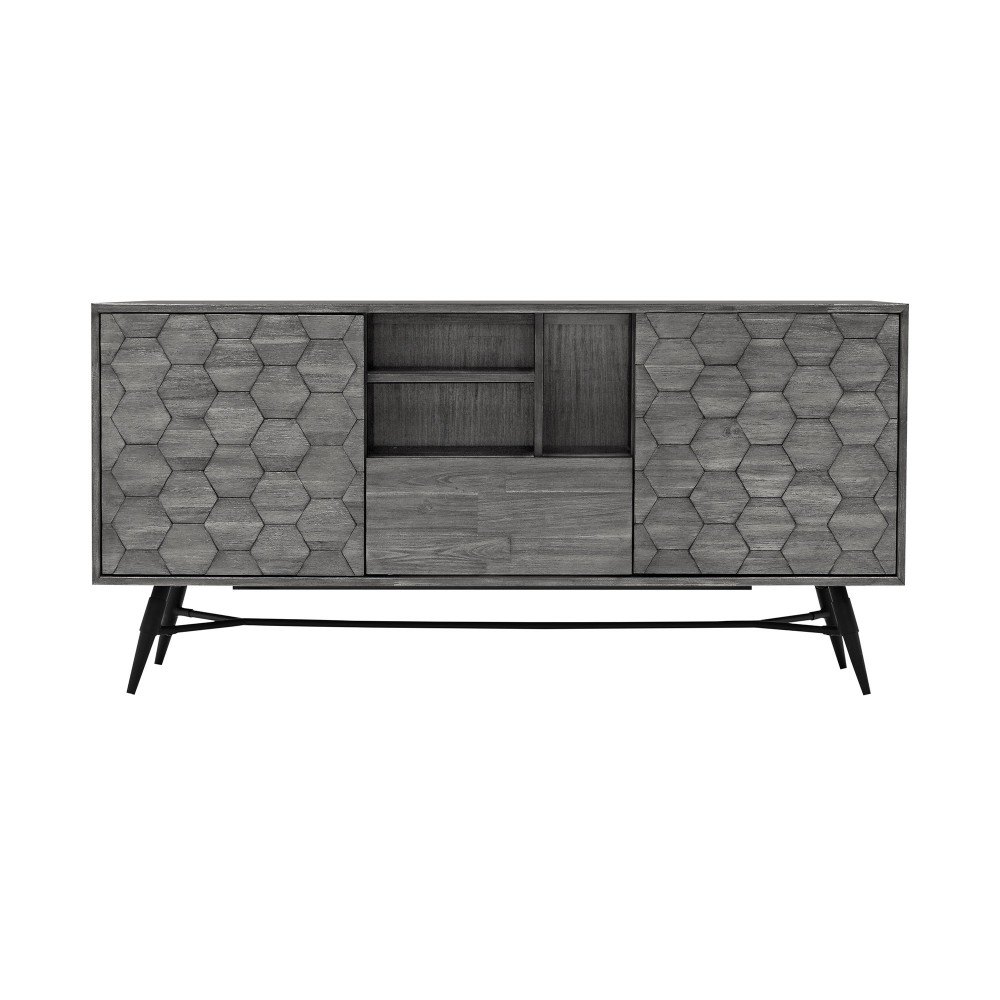 Makena Sideboard Buffet in Grey Acacia Wood