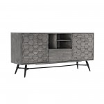 Makena Sideboard Buffet in Grey Acacia Wood