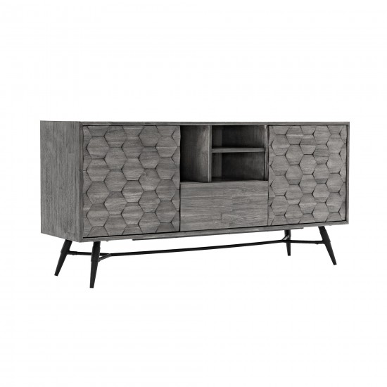 Makena Sideboard Buffet in Grey Acacia Wood