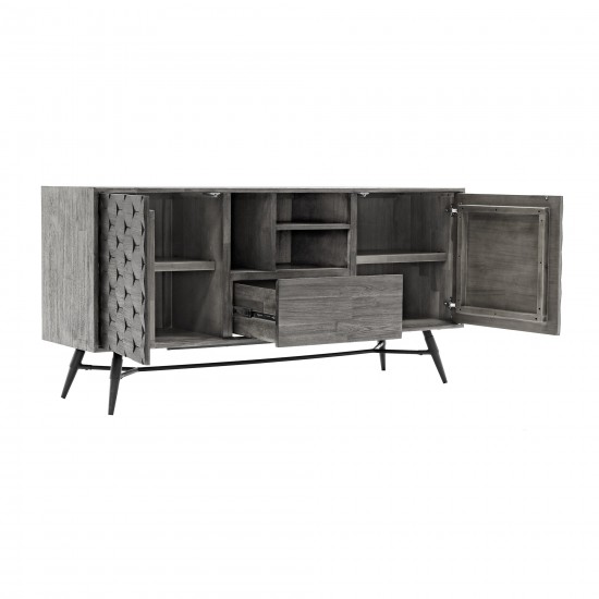 Makena Sideboard Buffet in Grey Acacia Wood