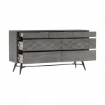 Makena 6 Drawer Dresser in Grey Acacia Wood