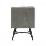 Makena 1 Drawer Night Stand in Grey Acacia Wood