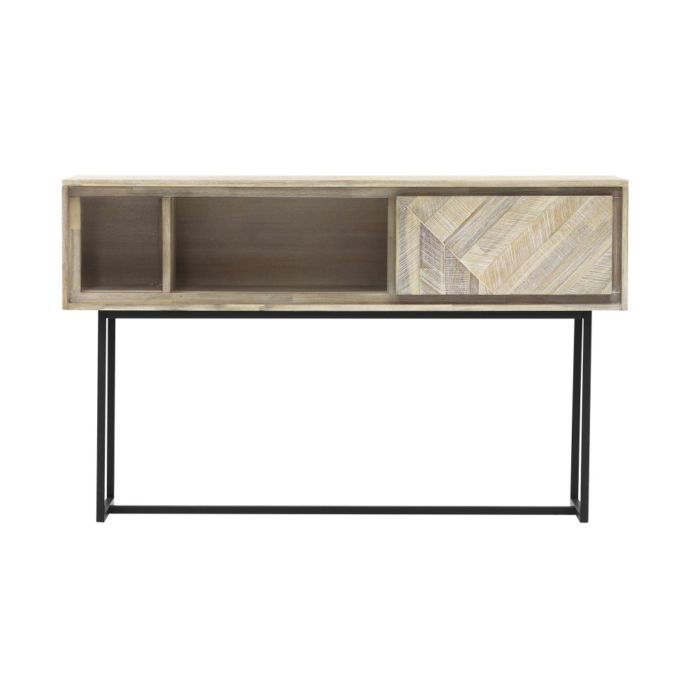 Peridot 1 Drawer Console Table in Natural Acacia Wood