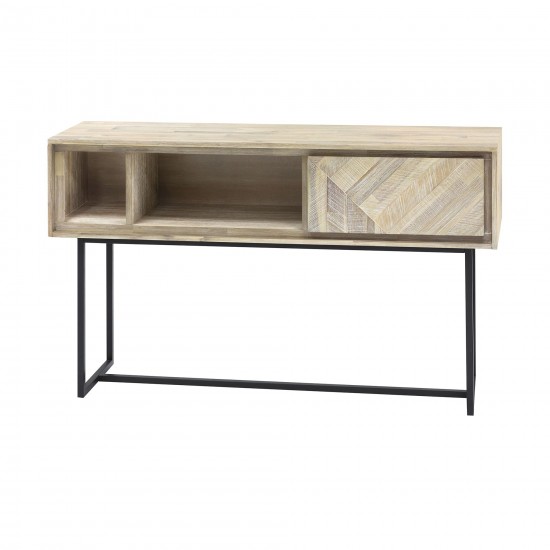 Peridot 1 Drawer Console Table in Natural Acacia Wood