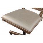ACME Orianne Executive Office Chair, Champagne PU & Antique Gold