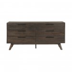 Astoria Oak Dresser for Bedroom with 6 Drawers