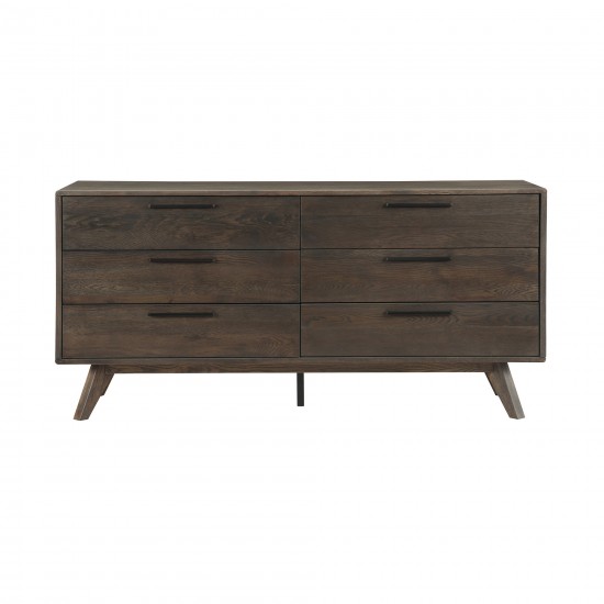 Astoria Oak Dresser for Bedroom with 6 Drawers