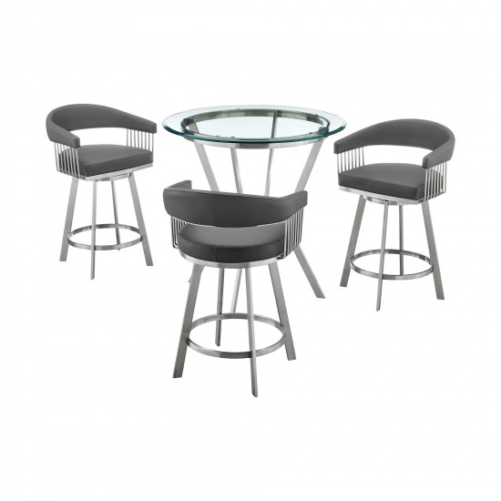 Naomi and Chelsea 4-Piece Counter Height Dining Set