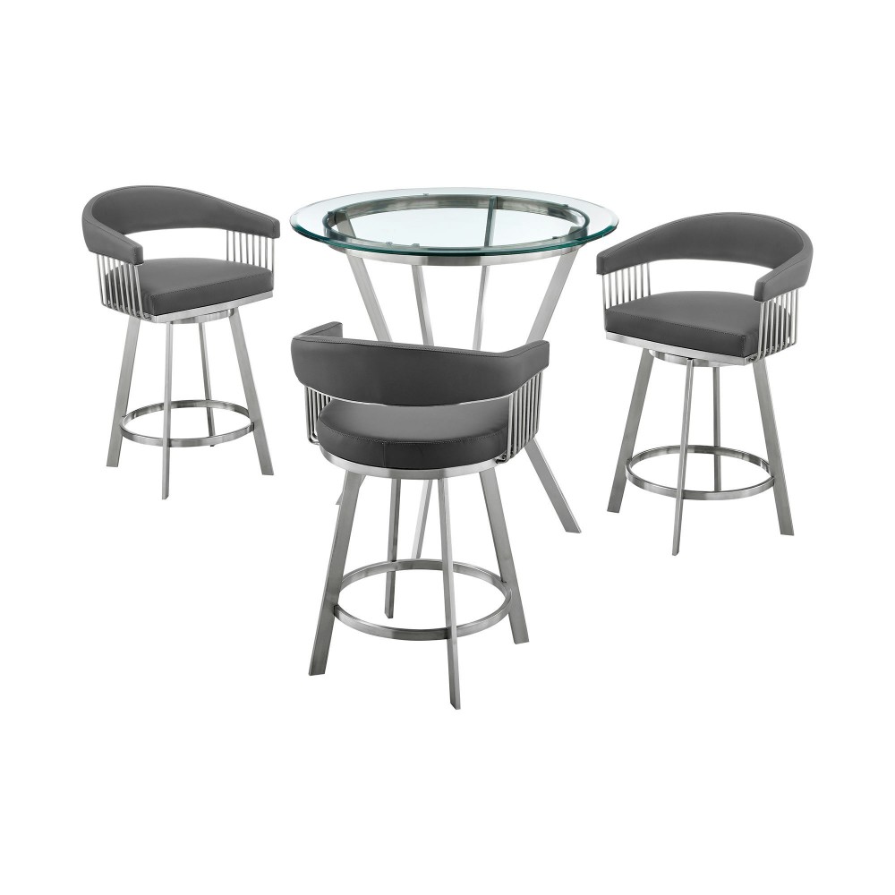 Naomi and Chelsea 4-Piece Counter Height Dining Set