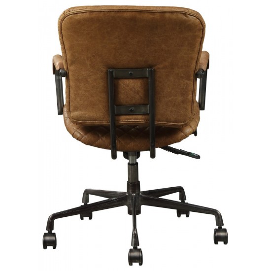 ACME Josi Executive Office Chair, Coffee Top Grain Leather