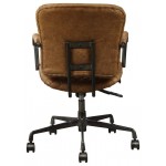 ACME Josi Executive Office Chair, Coffee Top Grain Leather