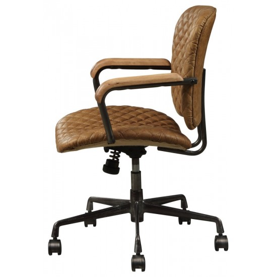 ACME Josi Executive Office Chair, Coffee Top Grain Leather