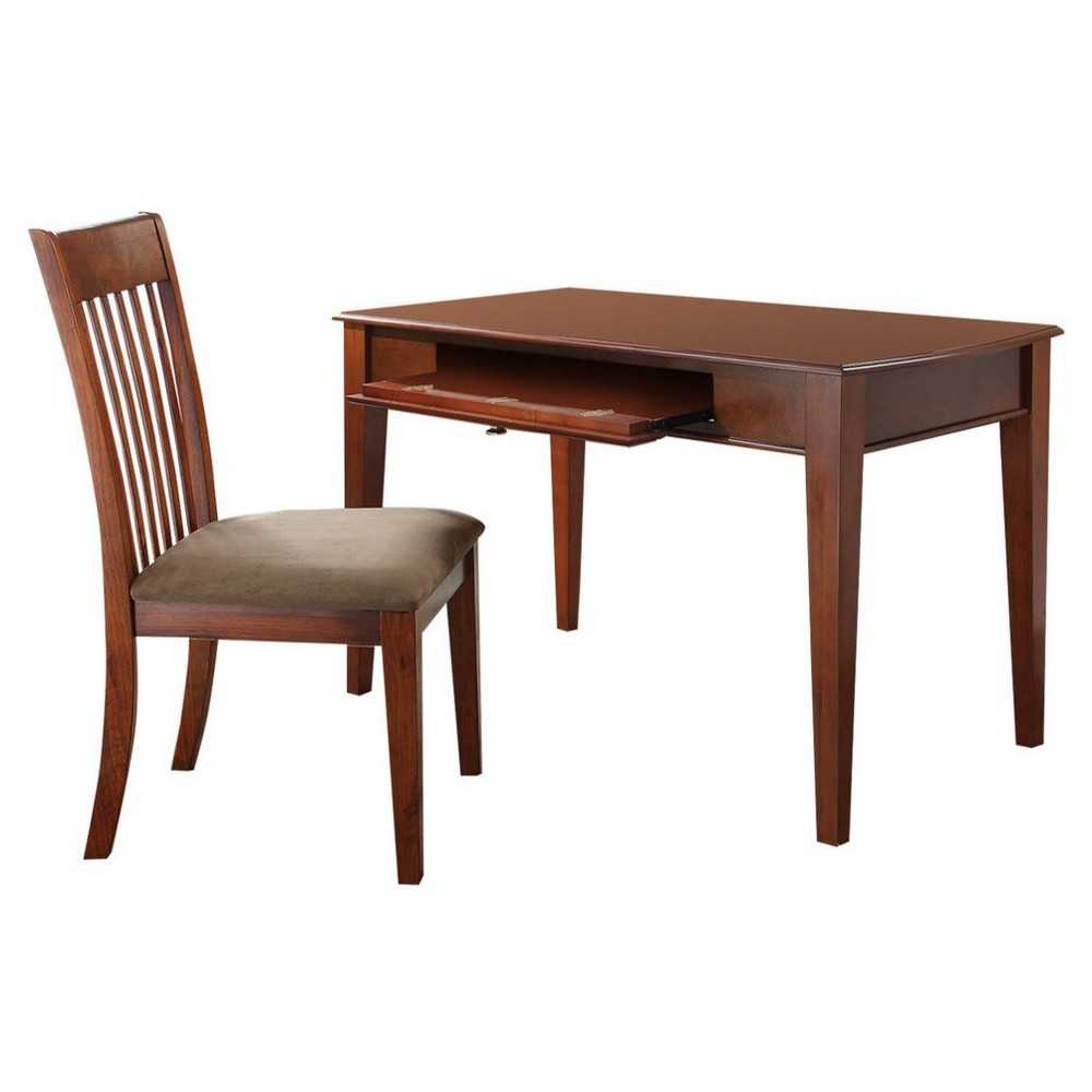 ACME Venetia 2Pc Pack Desk & Chair, Oak Finish