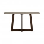 Elodie Gray Concrete and Dark Gray Oak Rectangle Console Table