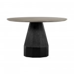 Revival Concrete and Oak Round Dining Table