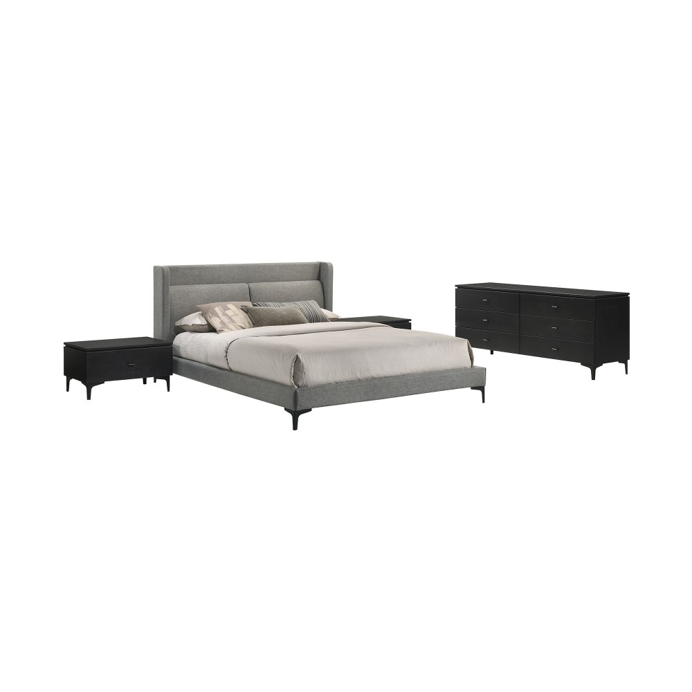 Legend 4 Piece Bedroom Set with Nightstands and Dresser