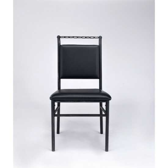 ACME Jodie Chair, Black PU & Antique Black