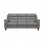 Hayward 82" Dark Gray Genuine Leather Power Reclining Sofa