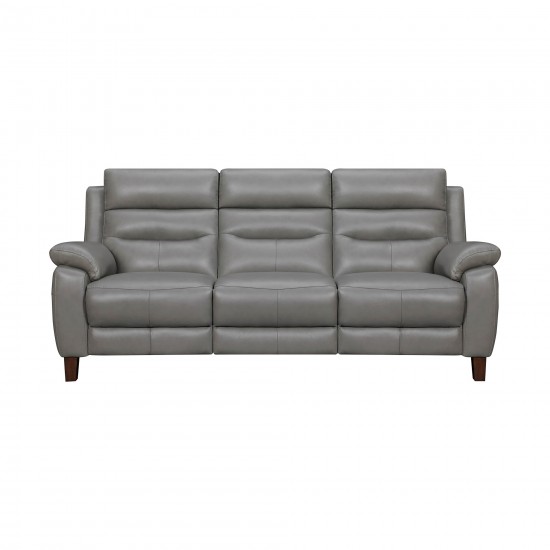 Hayward 82" Dark Gray Genuine Leather Power Reclining Sofa