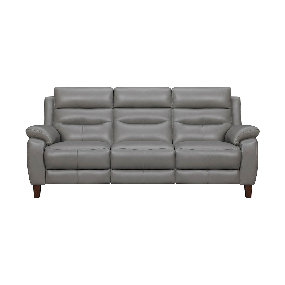 Hayward 82" Dark Gray Genuine Leather Power Reclining Sofa