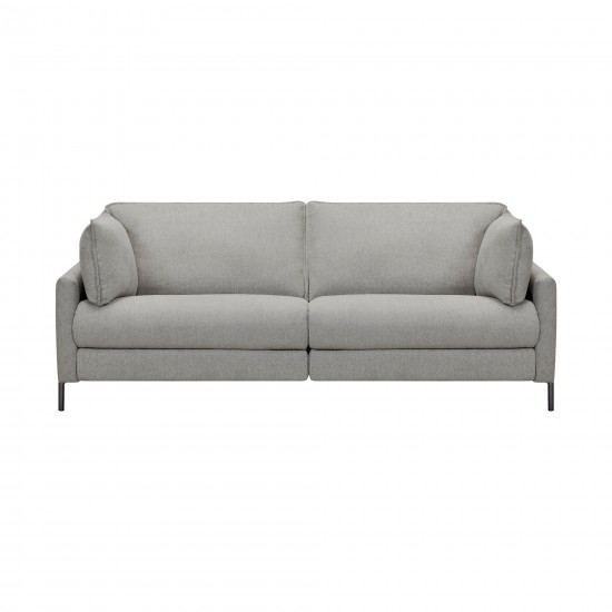 Juliett 80" Modern Gray Fabric Power Reclining Sofa