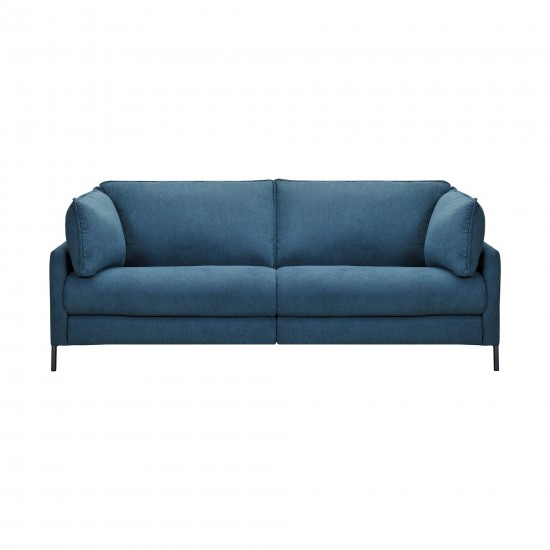 Juliett 80" Modern Blue Fabric Power Reclining Sofa