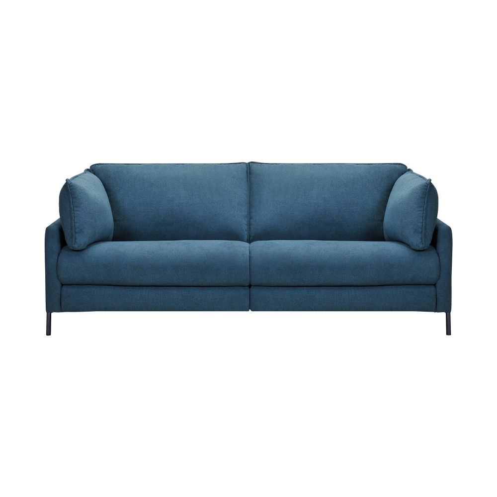 Juliett 80" Modern Blue Fabric Power Reclining Sofa